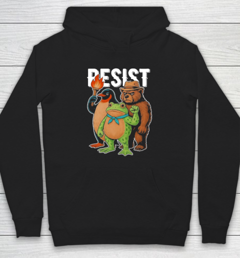 Portland Frog Protester Resist Animals Shirt Hoodie