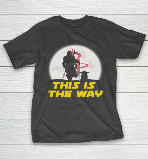 Houston Rockets NBA Basketball Star Wars Yoda And Mandalorian This Is The Way T-Shirt