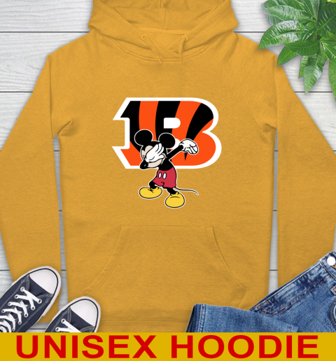 Cincinnati Bengals NFL Football Dabbing Mickey Disney Sports Hoodie 3