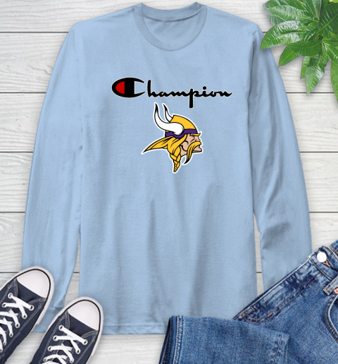 NFL Football Minnesota Vikings Champion Shirt Long Sleeve T-Shirt 6