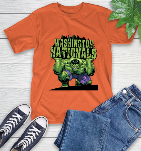 Washington Nationals MLB Baseball Incredible Hulk Marvel Avengers Sports T-Shirt 5