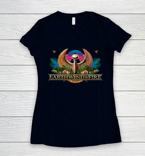 Earth Wind And Fire EWF Women's V-Neck T-Shirt 2