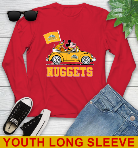 NBA Basketball Denver Nuggets Pluto Mickey Driving Disney Shirt Youth Long Sleeve 12 NBA Basketball Denver Nuggets Pluto Mickey Driving Disney Shirt Youth Long Sleeve - Image 12