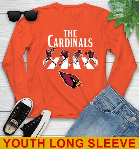NFL Football Arizona Cardinals The Beatles Rock Band Shirt Youth Long Sleeve 3