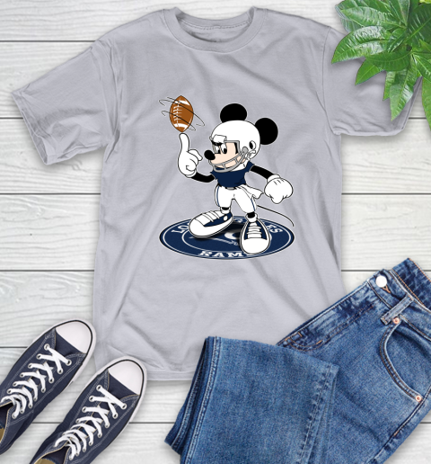 NFL Football Los Angeles Rams Cheerful Mickey Disney Shirt T-Shirt 6