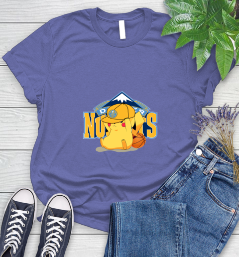 NBA Pikachu Basketball Sports Denver Nuggets Women's T-Shirt 11