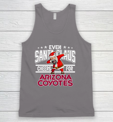 Arizona Coyotes Even Santa Claus Cheers For Christmas NHL Tank Top 6