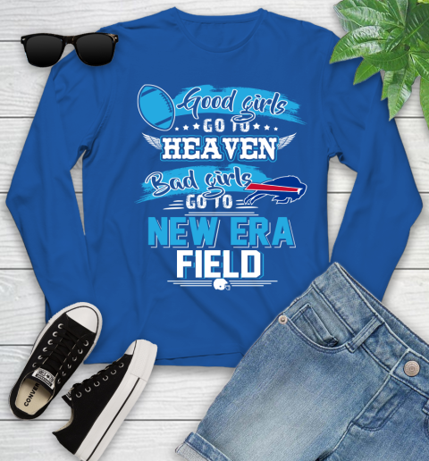 Buffalo Bills NFL Bad Girls Go To New Era Field Shirt Youth Long Sleeve 10