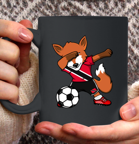 Dabbing Fox Trinidad and Tobago Soccer Fans Jersey Football Ceramic Mug 11oz