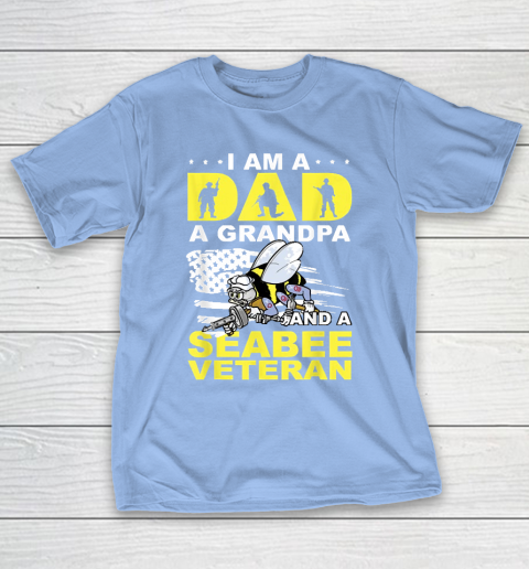 Grandpa Funny Gift Apparel  I'm A Dad A Grandpa And Navy Seabee Veteran T-Shirt 20