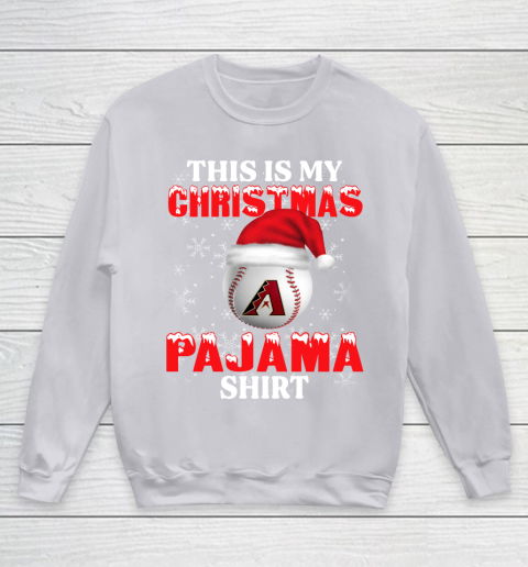 Arizona Diamondbacks This Is My Christmas Pajama Shirt MLB Youth Sweatshirt 3