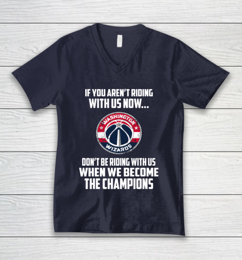 NBA Washington Wizards Basketball We Become The Champions V-Neck T-Shirt 2