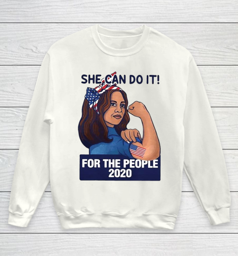 Kamala Harris She Can Do It For The People 2020 Youth Sweatshirt