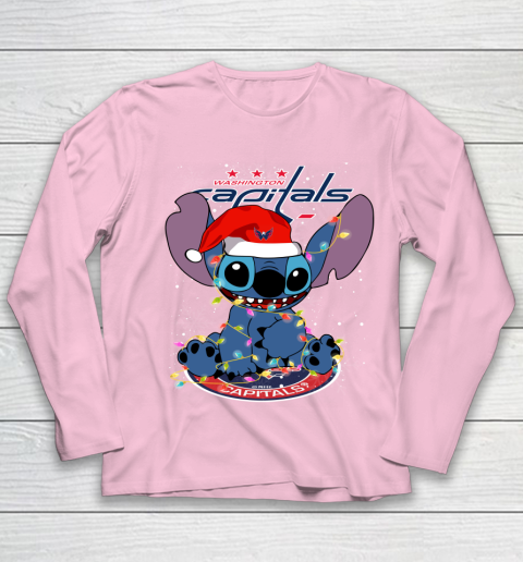 Washington Capitals NHL Hockey noel stitch Christmas Youth Long Sleeve 6