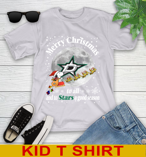 Dallas Stars Merry Christmas To All And To Stars A Good Season NHL Hockey Sports Youth T-Shirt 4