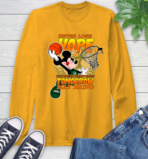 Milwaukee Bucks NBA Basketball Mickey Disney Never Lose Hope Long Sleeve T-Shirt 2
