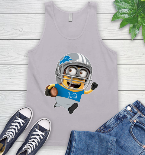 NFL Detroit Lions Minions Disney Football Sports Tank Top 4