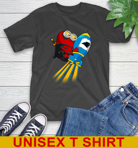 NFL Football Carolina Panthers Deadpool Minion Marvel Shirt T-Shirt