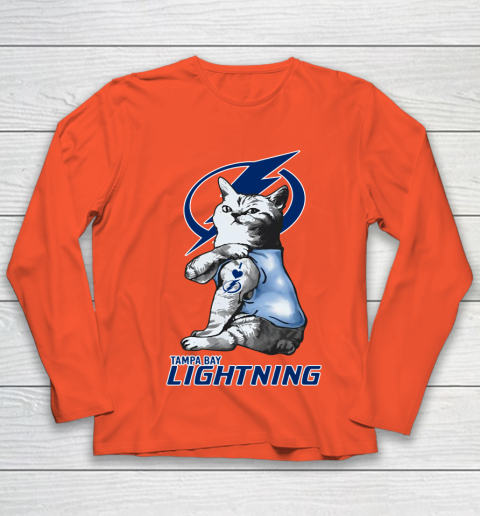NHL My Cat Loves Tampa Bay Lightning Hockey Youth Long Sleeve 3