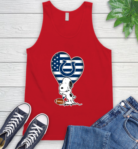 Indianapolis Colts NFL Football The Peanuts Movie Adorable Snoopy Tank Top 6
