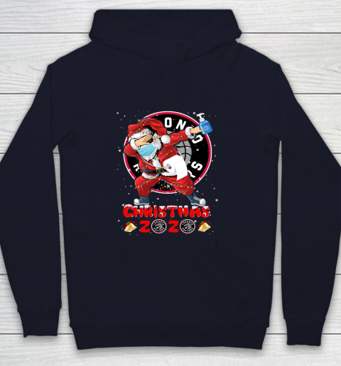 Toronto Raptors Funny Santa Claus Dabbing Christmas 2020 NBA Youth Hoodie 2