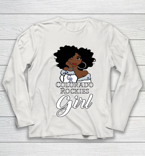 Colorado Rockiess Girl MLB Youth Long Sleeve 11