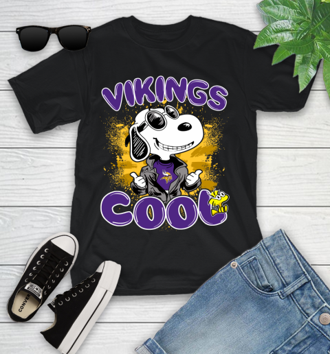 NFL Football Minnesota Vikings Cool Snoopy Shirt Youth T-Shirt