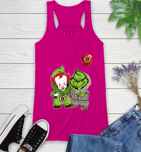 Boston Bruins Baby Pennywise Grinch Christmas Nhl Hockey T Shirt