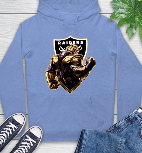NFL Thanos Avengers Endgame Football Sports Oakland Raiders Hoodie 11