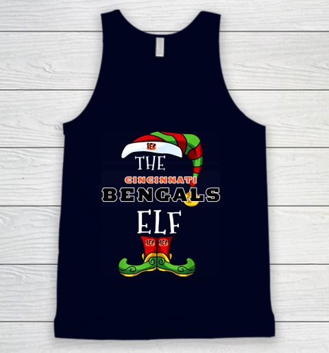 Cincinnati Bengals Christmas ELF Funny NFL Tank Top 2