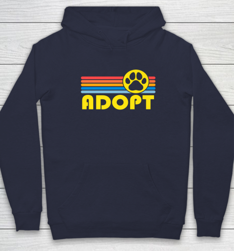 Rescue Animal Adoption Adopt Cat or Dog Vintage Retro Sunset Hoodie 2