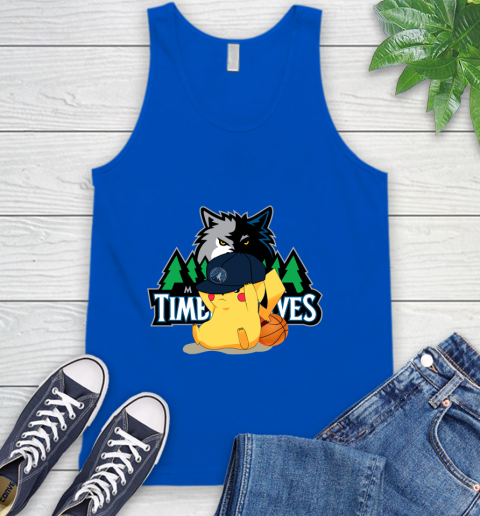 NBA Pikachu Basketball Sports Minnesota Timberwolves Tank Top 5