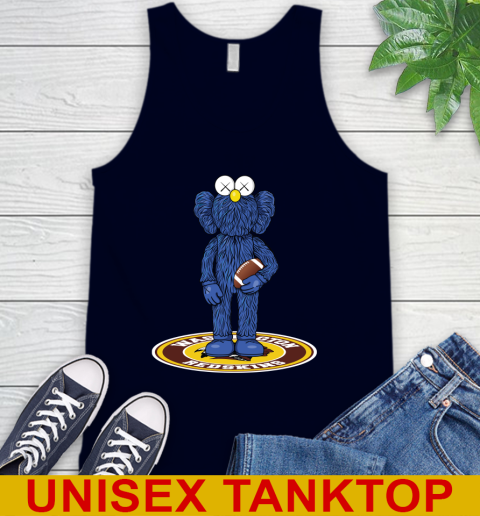 NFL Football Washington Redskins Kaws Bff Blue Figure Shirt Tank Top 3