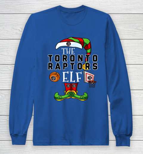 Toronto Raptors Christmas ELF Funny NBA Long Sleeve T-Shirt 6