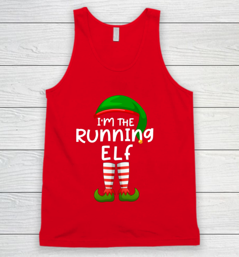 I m The Running Elf Funny Elf Family Matching Christmas Tank Top 5