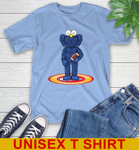 NFL Football Kansas City Chiefs Kaws Bff Blue Figure Shirt T-Shirt 11