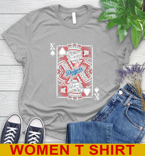 Los Angeles Dodgers MLB Baseball The King Of Spades Death Cards Shirt Women's T-Shirt 5