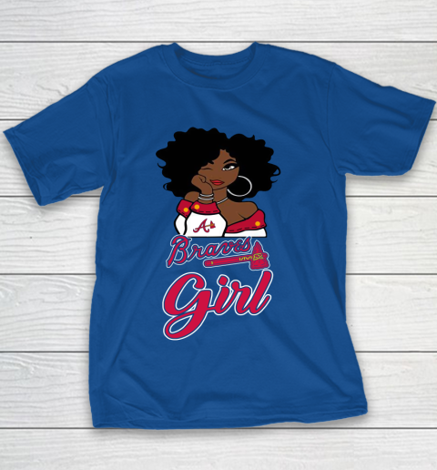 Girls atlanta braves outlet shirt