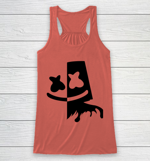 Fortnite Tshirt Marshmello Black And White Racerback Tank 2