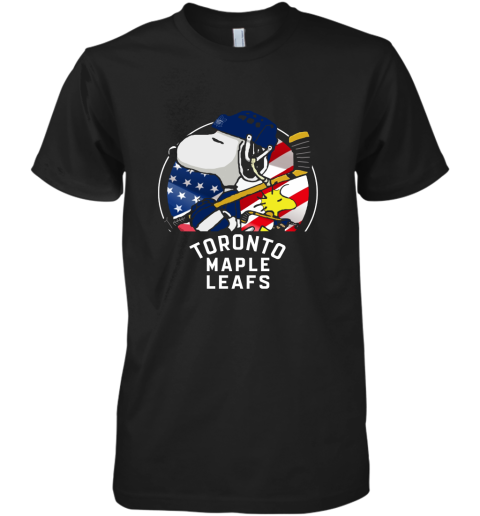 Toronto Mapples Leafs Ice Hockey Snoopy And Woodstock NHL Premium Men's T-Shirt