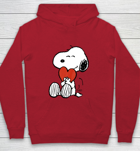 Peanuts Snoopy Heart Valentine Youth Hoodie 6