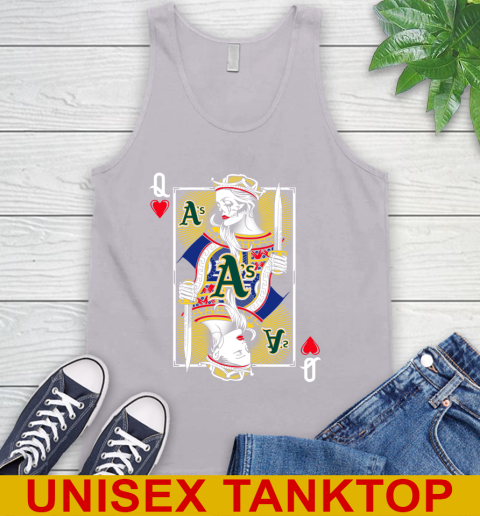 MLB Baseball Oakland Athletics The Queen Of Hearts Card Shirt Tank Top 3