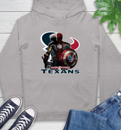 NFL Captain America Thor Spider Man Hawkeye Avengers Endgame Football Houston Texans Hoodie 12