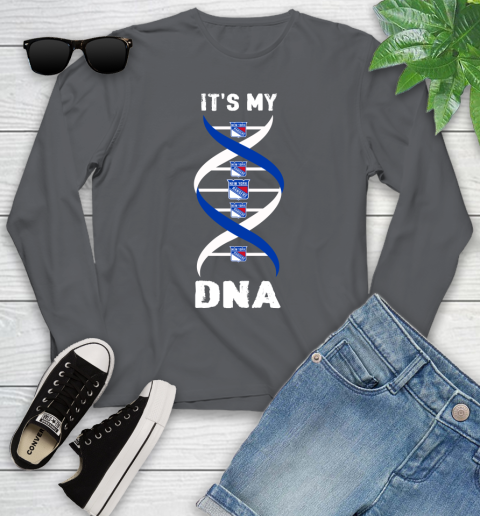 New York Rangers NHL Hockey It's My DNA Sports Youth Long Sleeve 9