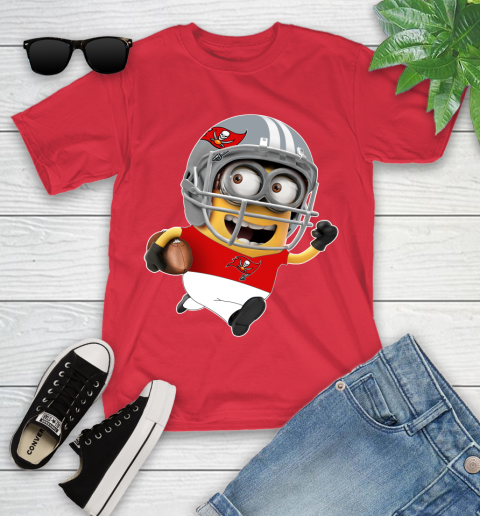 NFL Tampa Bay Buccaneers Minions Disney Football Sports Youth T-Shirt 10