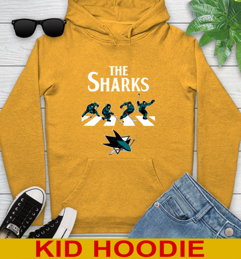 NHL Hockey San Jose Sharks The Beatles Rock Band Shirt Youth Hoodie 2