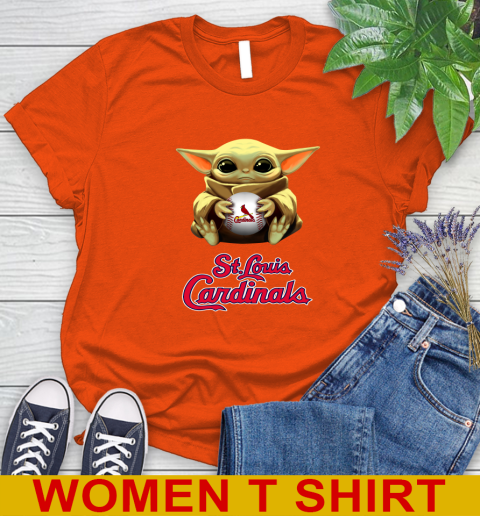 MLB Baseball St.Louis Cardinals Star Wars Baby Yoda Shirt 92