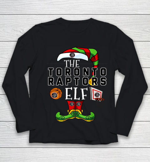 Toronto Raptors Christmas ELF Funny NBA Youth Long Sleeve