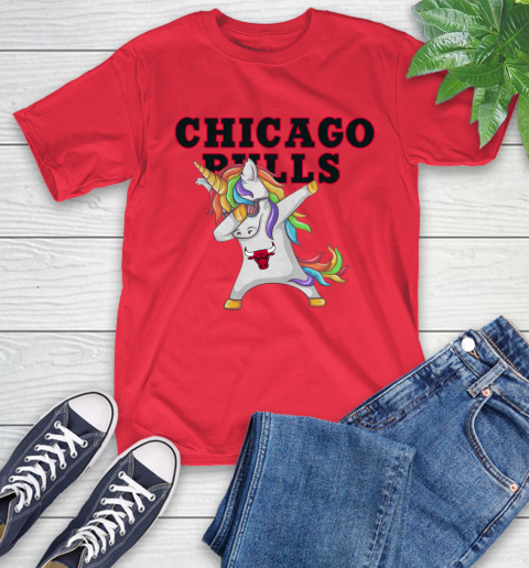 Chicago Bulls NBA Basketball Funny Unicorn Dabbing Sports T-Shirt 10