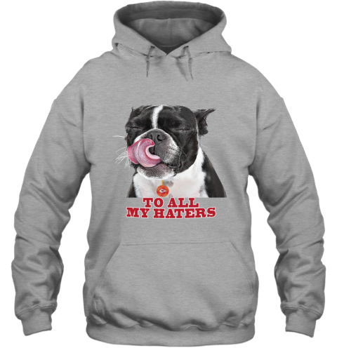 Kansas City Chiefs To All My Haters Dog Licking jzg5 kansas city chiefs to all my haters dog licking hoodie 23 front sport grey